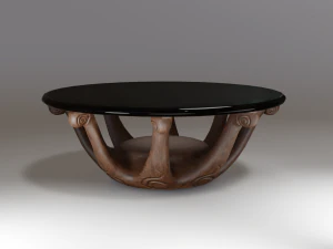 Coffee table collection low poly 3D Model