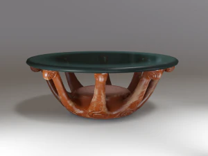 Coffee table collection low poly 3D Model