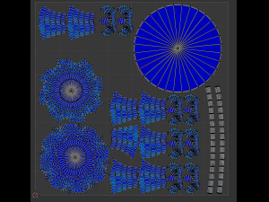 Coffee table collection low poly 3D Model