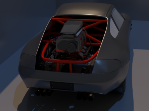 Porshe 911 Dragster 3D Модель