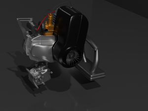 IZH-15 engine 3D Model