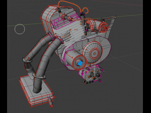 IZH-15 engine 3D Model