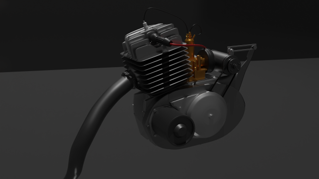 IZH-5 planeta engine Modello 3D .c4d .max .obj .3ds .fbx .stl .blend