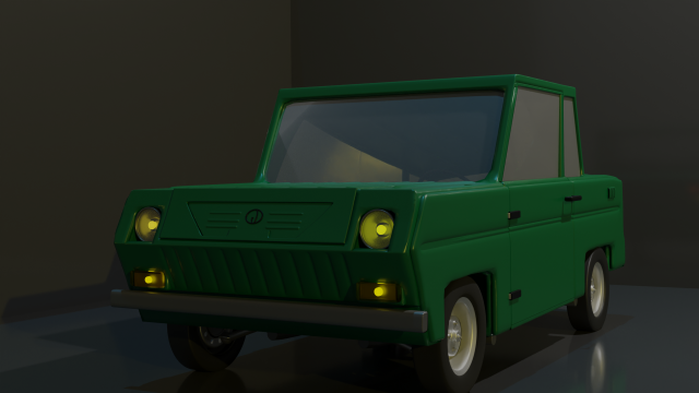 SMT-S3D invalidka Green 3D-Modell .c4d .max .obj .3ds .fbx .stl .blend 