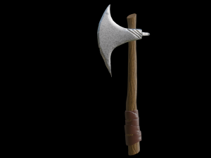 Axe Meele PBR low-poly game ready 3D Model