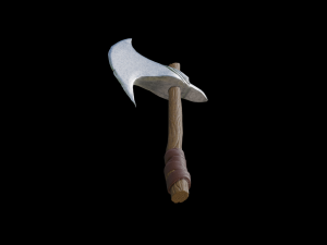 Axe Meele PBR low-poly game ready 3D Model