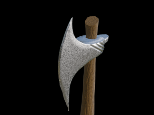 Axe Meele PBR low-poly game ready 3D Model