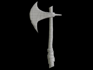 Axe Meele PBR low-poly game ready 3D Model