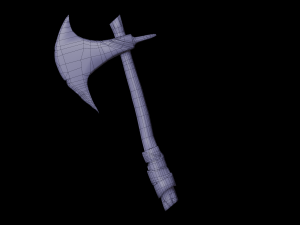 Axe Meele PBR low-poly game ready 3D Model