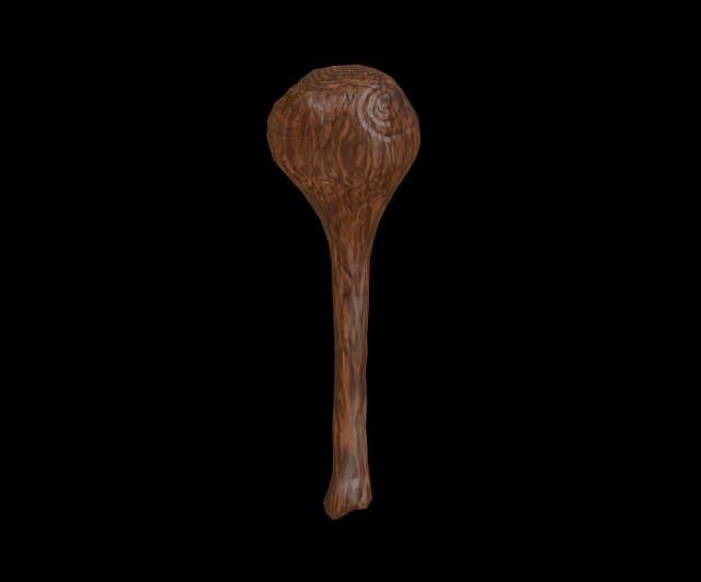 Stylized Ancient Baton PBR low-poly game ready 3D Модель .c4d .max .obj .3ds .fbx .stl .blend 
