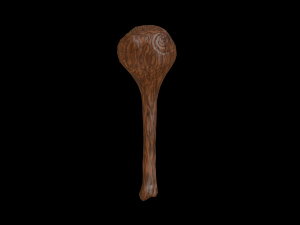 Stylized Ancient Baton PBR low-poly game ready 3D 模型
