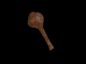 Stylized Ancient Baton PBR low-poly game ready 3D Модель