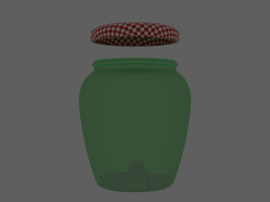 A truly Russian jar a model for decoration 3D Model