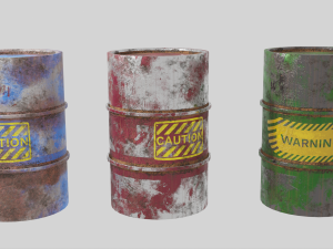 Rust barrels 3D Model