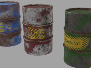 Rust barrels 3D Model