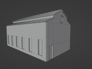 Warehouse interior and exterior with props Modelo 3D
