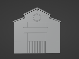 Warehouse interior and exterior with props Modelo 3D