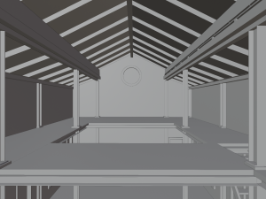 Warehouse interior and exterior with props Modelo 3D