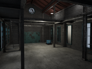 Warehouse interior and exterior with props Modelo 3D