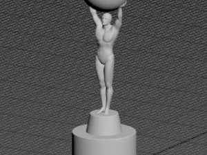 Oscar Trophy 3D Model