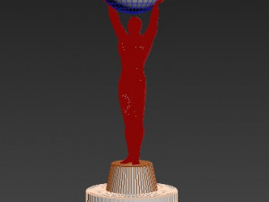 Oscar Trophy 3Dモデル