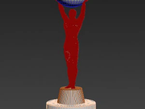 Oscar Trophy 3D Model
