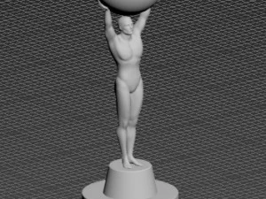 Oscar Trophy 3D Model