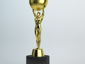 Oscar Trophy 3D 模型