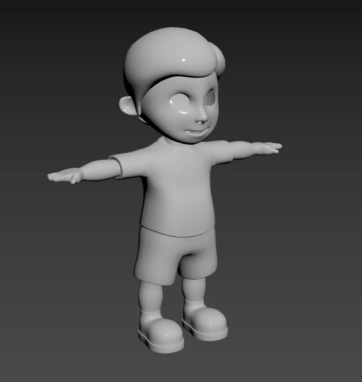 BOY 3D MODEL FOR GAME ANIMATION 3D Model .c4d .max .obj .3ds .fbx .stl .blend 