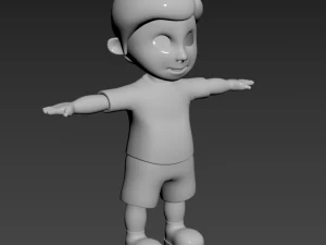 BOY 3D MODEL FOR GAME ANIMATION 3D Model