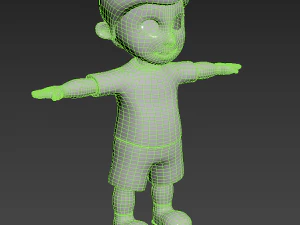 BOY 3D MODEL FOR GAME ANIMATION 3D Model