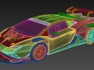 SPORTS CAR 3D MODEL 3D Modell