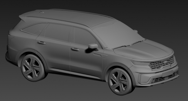Kia Sorento 2021 Model 3D .c4d .max .obj .3ds .fbx .stl .blend 