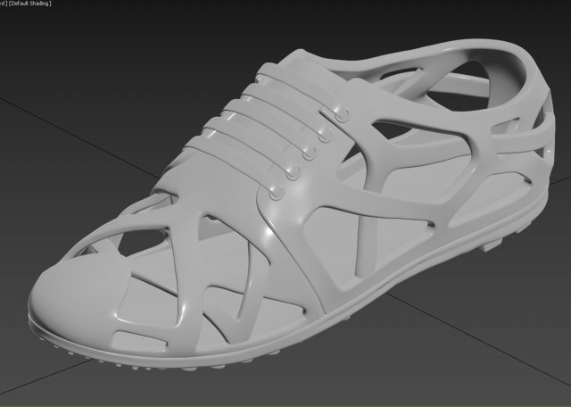 New Modern Shoe 3D Print Model Modèles 3D en vedette .c4d .max .obj .3ds .fbx .stl .blend 