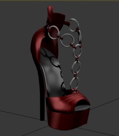 Sandals For Ladies 3D Model .c4d .max .obj .3ds .fbx .stl .blend 