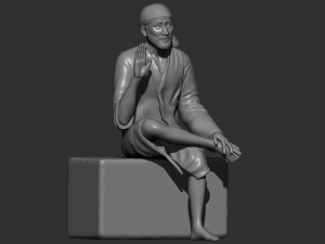 Sai Baba of Shirdi 3D Print Model 3D Принт Модель