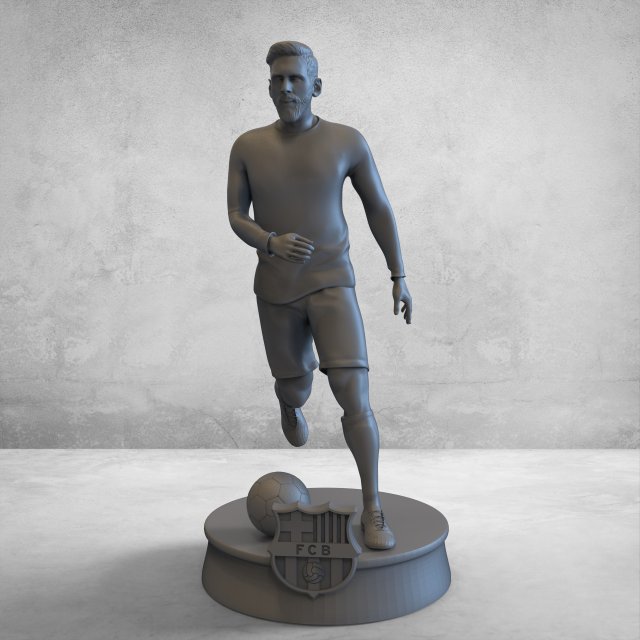Lionel Messi 3d print model Model Cetak 3D .c4d .max .obj .3ds .fbx .stl .blend 