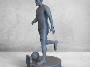 Lionel Messi 3d print model Model Cetak 3D