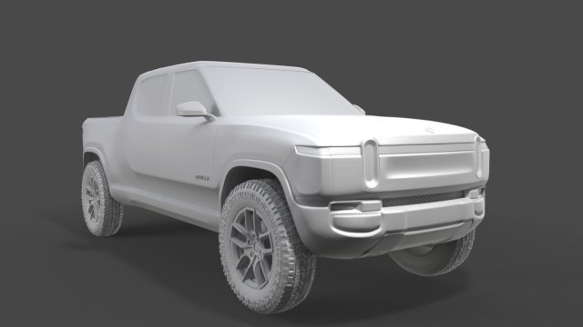 Rivian R1T 3D MODEL 3D Принт Модель .c4d .max .obj .3ds .fbx .stl .blend 