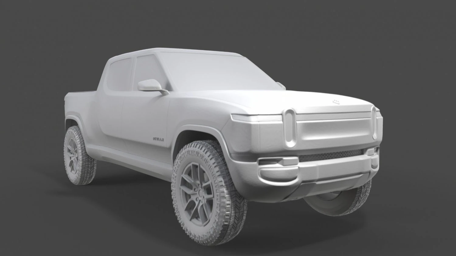 Rivian R1T 3D MODEL 3D Print Model .c4d .max .obj .3ds .fbx .stl .blend
