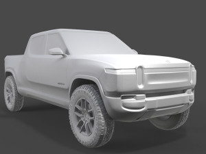 Rivian R1T 3D MODEL Modèles 3D en vedette