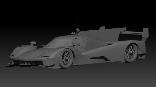 Cadillac V-LMDh 2022 Model Cetak 3D .c4d .max .obj .3ds .fbx .stl .blend 