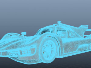 Ferrari 499P Le Mans Racecar 2023 3D Print Model Model do druku 3D