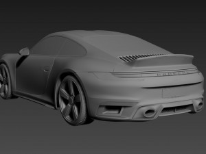 PORCHE 911 2023 3D print model Model Cetak 3D