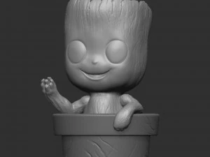 Groot Planter 3D Print Model 3D Print Model