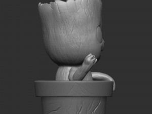 Groot Planter 3D Print Model Model Cetak 3D
