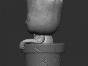 Groot Planter 3D Print Model Model Cetak 3D