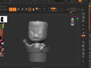 Groot Planter 3D Print Model Model Cetak 3D