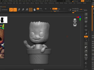 Groot Planter 3D Print Model 3D Print Model