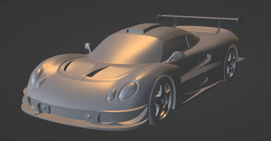 Lotus Elise GT1 2023 3D Print Model .c4d .max .obj .3ds .fbx .stl .blend 